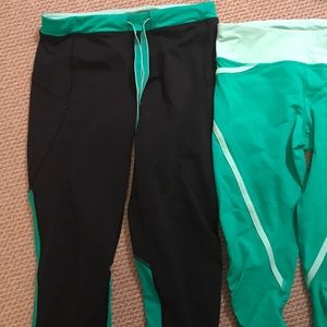 Black lululemon cropped leggings
